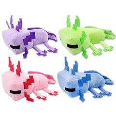 XSLWAN purple axolot plush side view; cozy playtime buddy