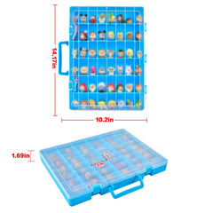 Xuerdon case blue support stand keeps figures upright on shelf or wall