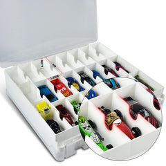 Xuerdon double-sided design keeps mini cars neatly sorted on side A.