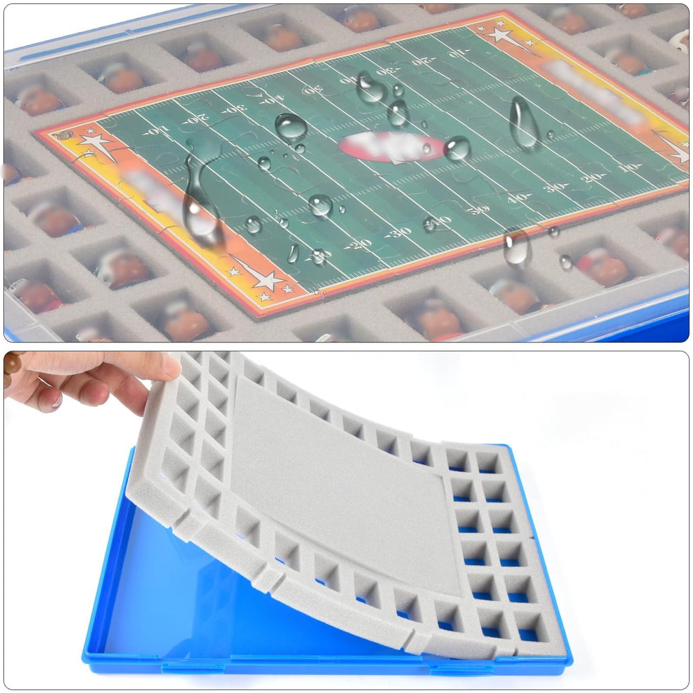 Xuerdon transparent grid compartments organize figures at a glance.