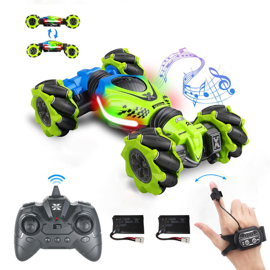 XUERENTECH Gesture RC Car front view with vivid lights for night play