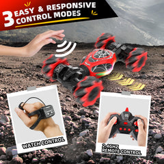 XUERENTECH Spider RC Car gesture control in action for intuitive play.