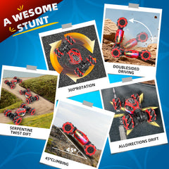 XUERENTECH Spider RC Car remote control for precise steering.