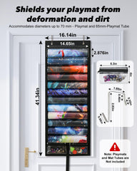 XUJKK PVC window provides easy visibility of stored mats.