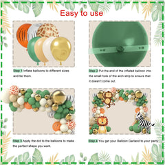 XULE monstera leaves add lush greenery to jungle party decor