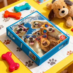 XURLEQ Dog Selfie Puzzle matte surface reduces glare during sessions