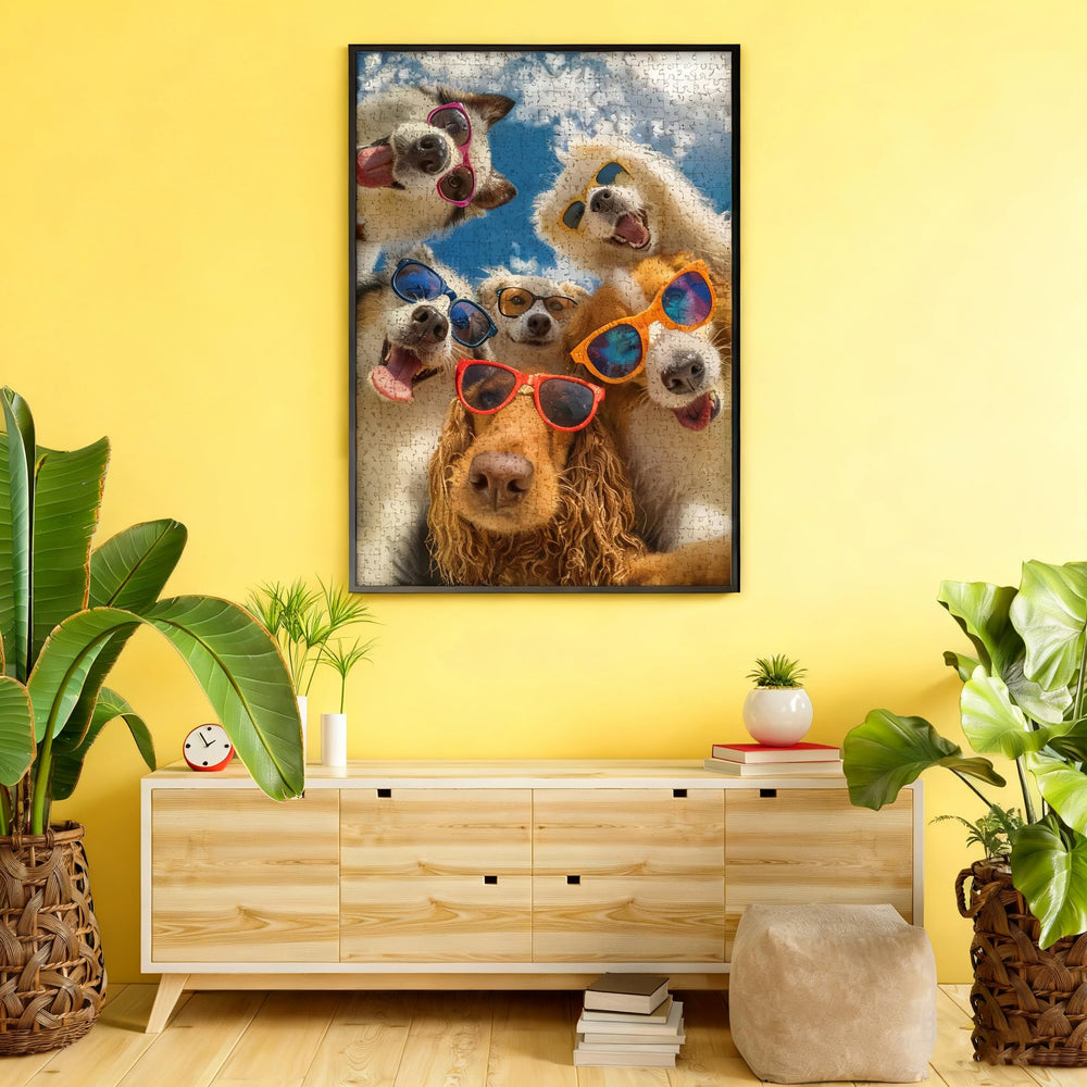 XURLEQ Dog Selfie Puzzle velvet touch finish adds grip and tactile enjoyment