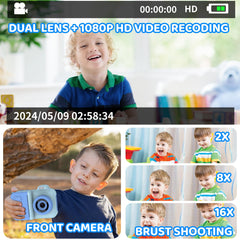 Xuweicn Kids Camera Instant Print in-use shows on-the-go photo fun.