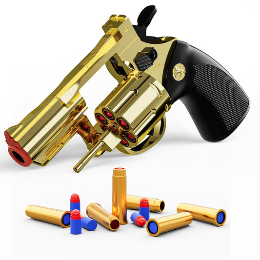 Xuyongjun toy gun revolver in gold showcases safe play potential