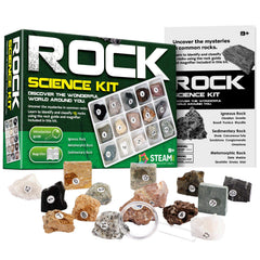 XX Rock Collection collector box displaying 15 specimens for exploration