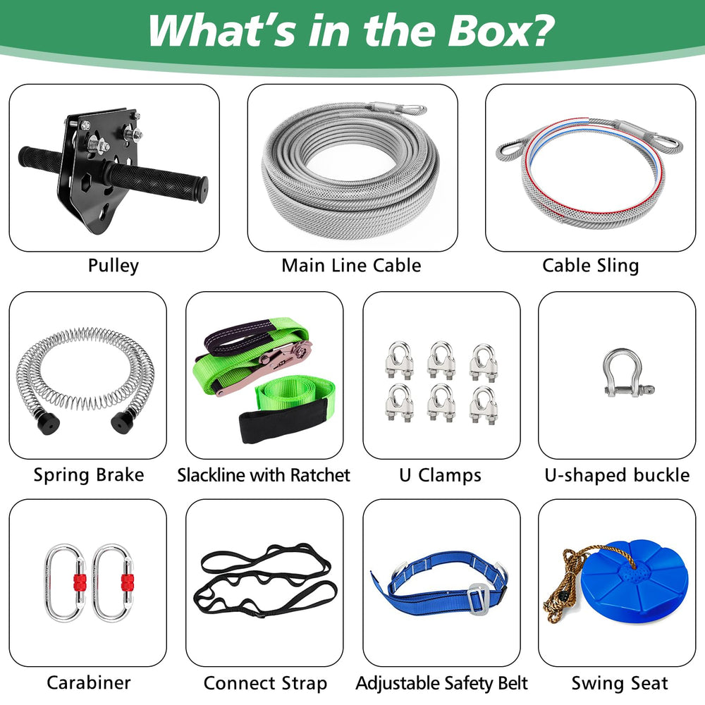 XXBEN 5.3 ft spring brake maintains safe distance