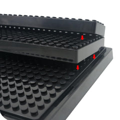 XXINSHI stackable display case keeps multiple minifigures organized on your desk.