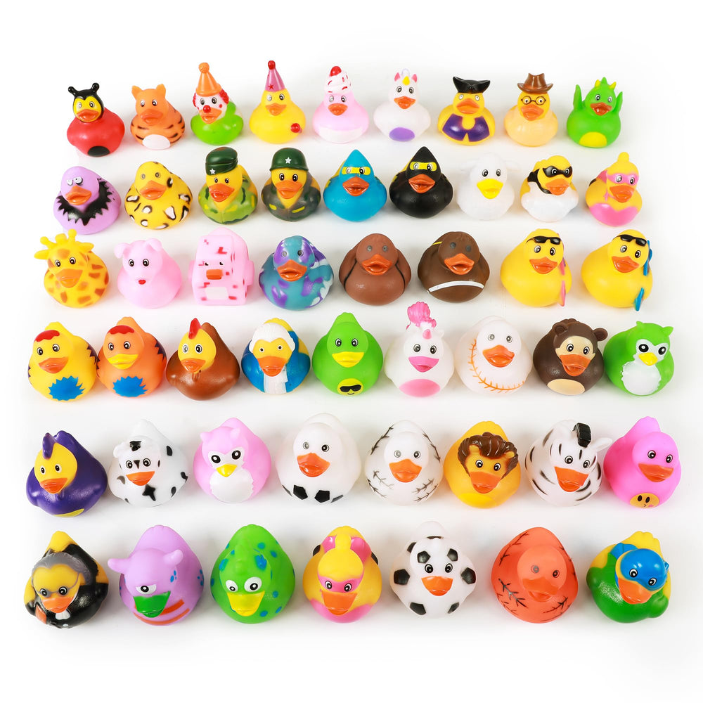 XY-WQ rubber ducks 2.3-inch pack for kids' bath time fun.