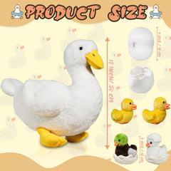 XYHQYB duck plush as charming bedroom decor for kids' spaces.