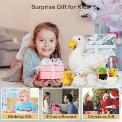 XYHQYB duck stuffed animal offers huggable comfort during bed or nap time.