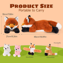 XYHQYB fox pillow decor; versatile addition to nursery or playroom.