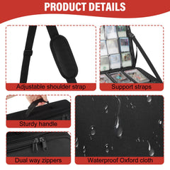 Xykzra card deck bag adjustable shoulder strap for comfortable carry