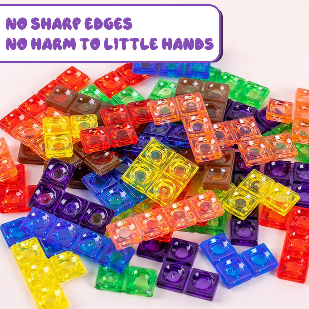Xylolin ABS plastic blocks are smooth and safe for play