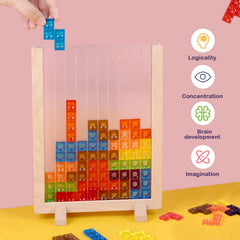 Xylolin colorful block pieces in six shapes spark pattern exploration