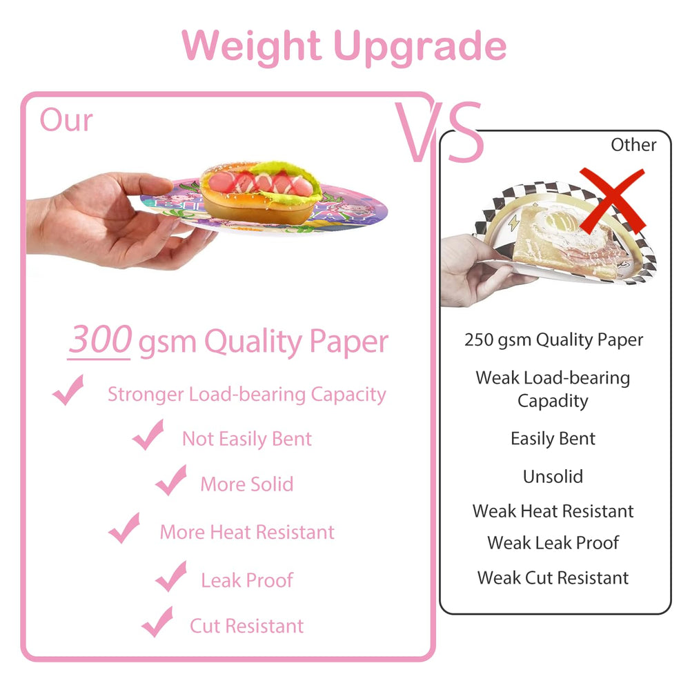 Xynic Axolotl pink plates provide sturdy, kid-friendly serving.