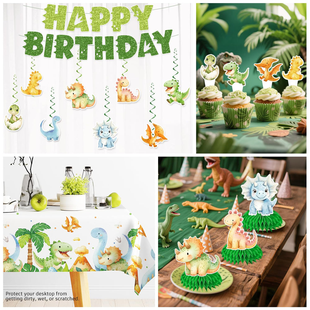 Xynic dinosaur hanging swirls add movement and color