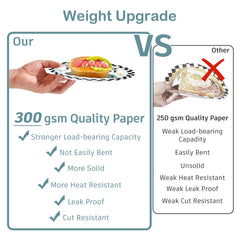 Xynic Two Fast 7-inch dessert plates add playful serving for treats.