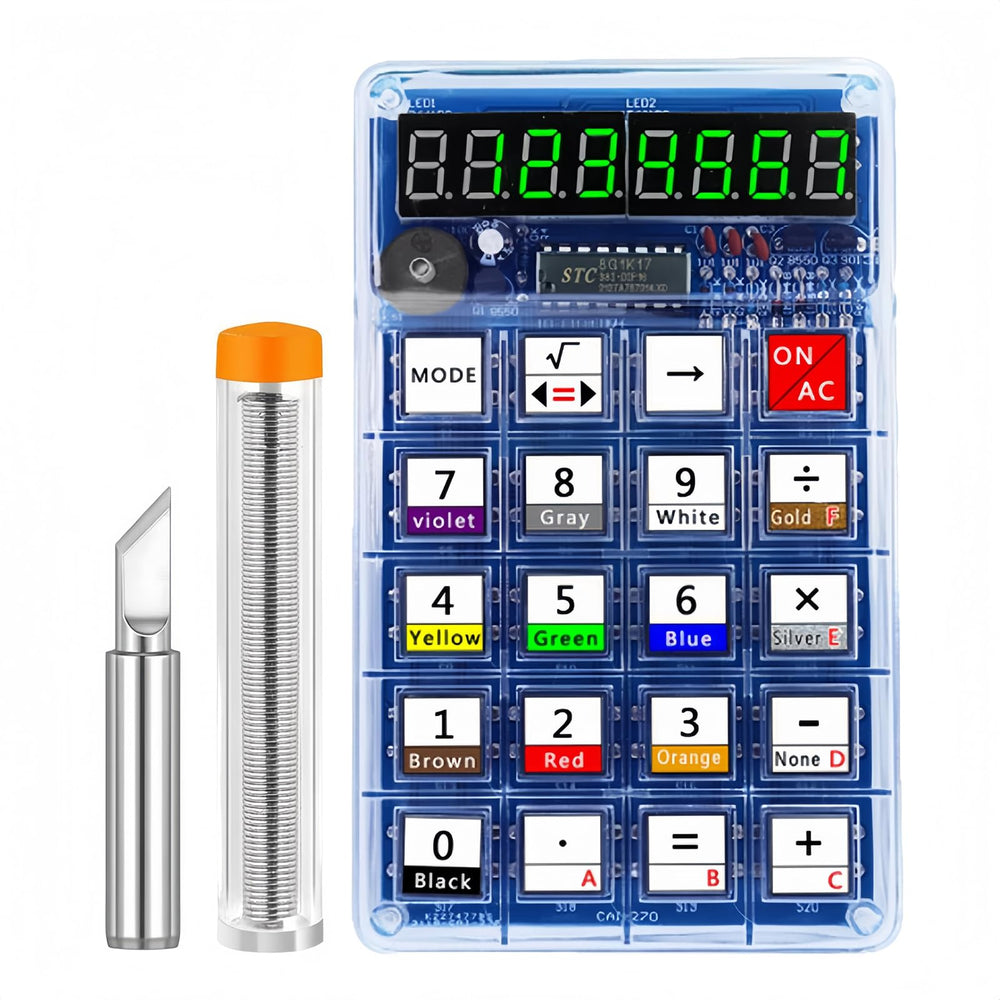 XYTJDZSM soldering kit with 7-digit LED display for hands-on learning.