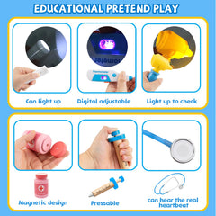 XZZO Doctor Kit colorful bandages for caring pretend care.