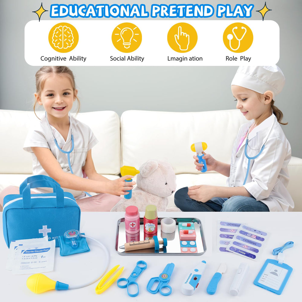 XZZO Doctor Kit blood pressure cuff for kid friendly role play.