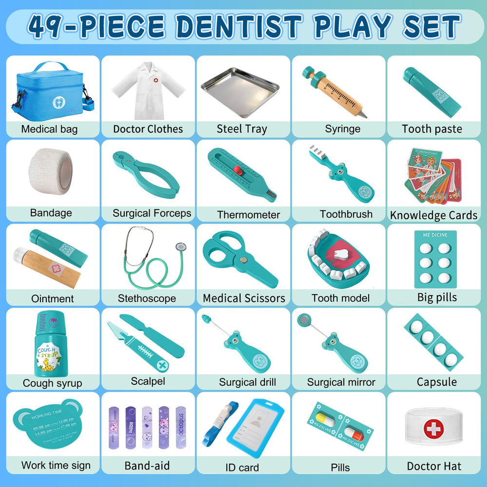 XZZO Doctor Kit wooden capsule for organizing small parts during play
