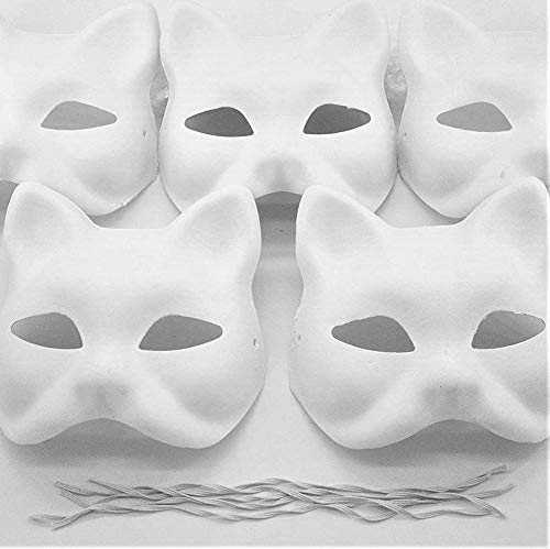 Yabber Cat Masks closeup shows elastic strings for a snug fit