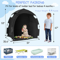 YABORAS Sleep Tent 3D air holes promote airflow for cooler sleep