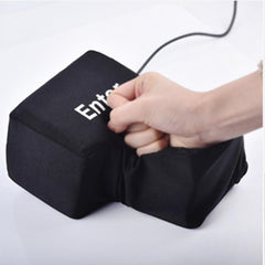 YADILLO Giant USB Enter Key packaging and USB cable included for setup.
