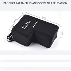 YADILLO Giant USB Enter Key for stress relief during breaks and quick pauses.