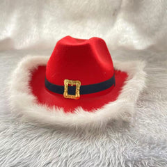 YADIRF light-up Santa hat shown on adult at a celebration