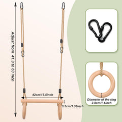 YAERSI adjustable rope 10 mm, enabling height customization for growing children.