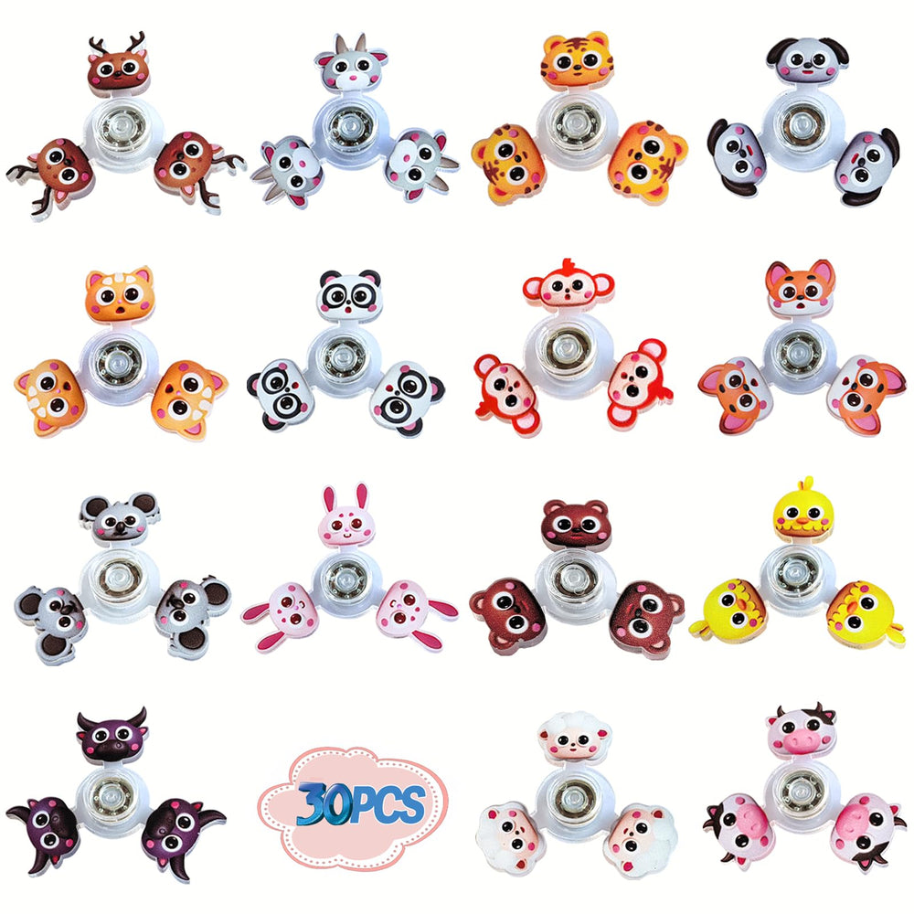 YAIUERL fidget spinner with animal patterns for engaging sensory play and focus.