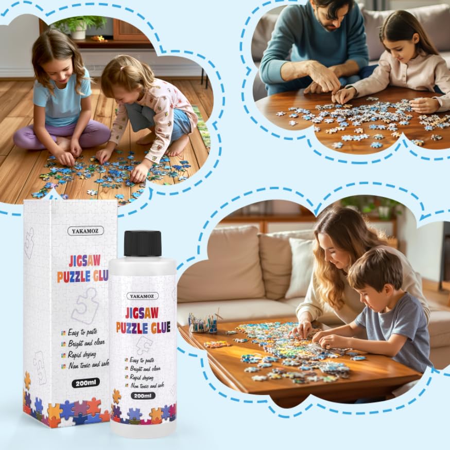 YAKAMOZ puzzle glue bottle cap shown for secure storage