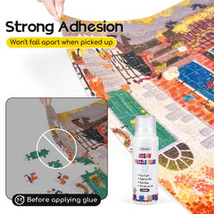 YAKAMOZ jigsaw glue note about air drying time.