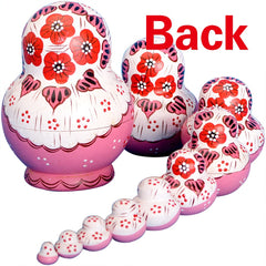 YAKELUS nesting dolls family playtime set helps kids learn counting and size order.
