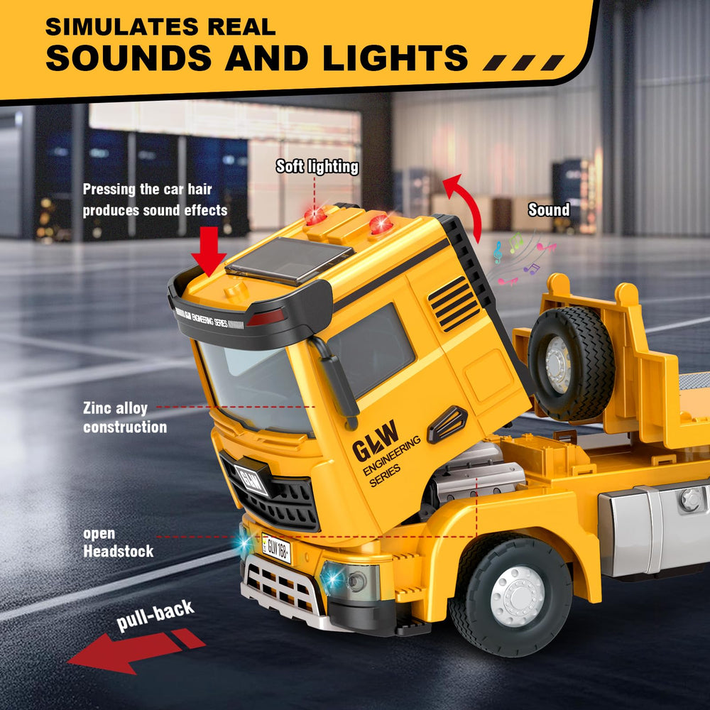 Yalujumb die-cast excavator toy brings realistic digging actions to sandbox fun.