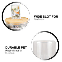 Yamahiko 7-8 gallon clear coin bank holds thousands of coins and notes