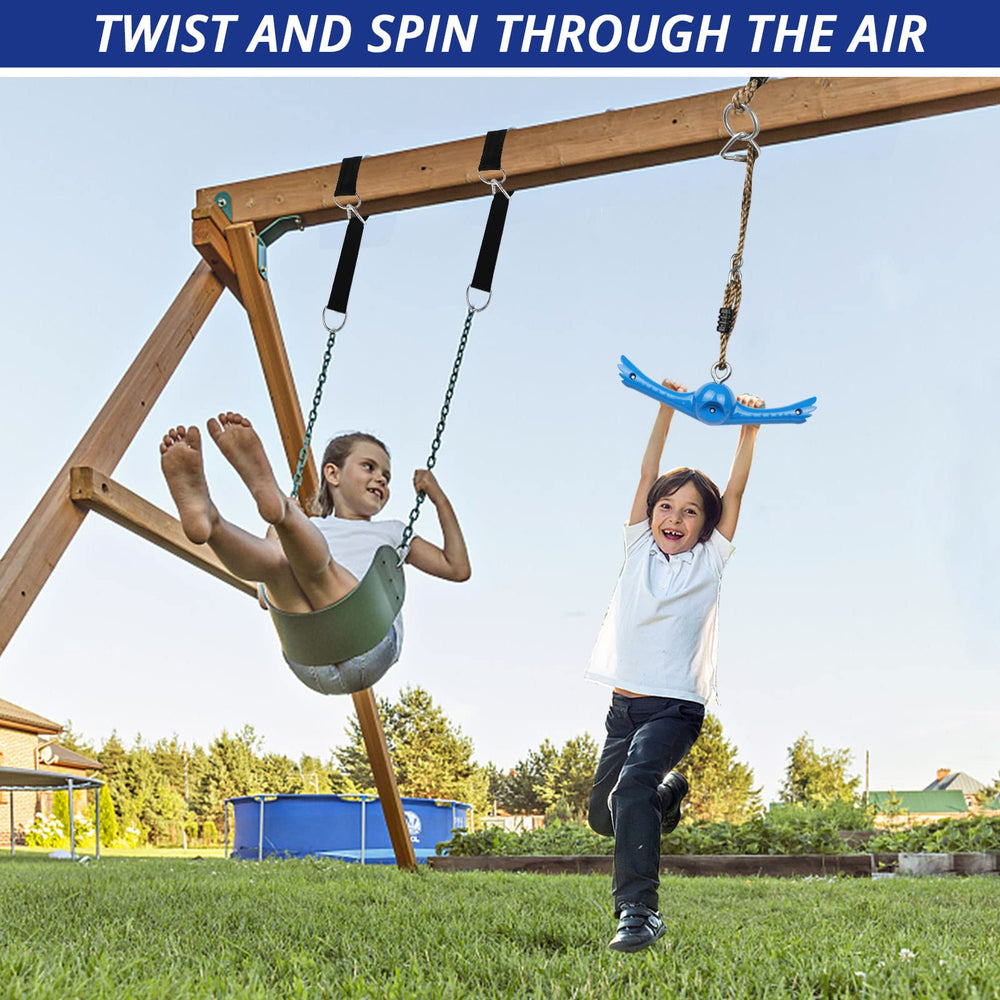 YAMIPROBI Ninja-Twister backyard-obstacle-course enhances ninja-style challenges for kids.