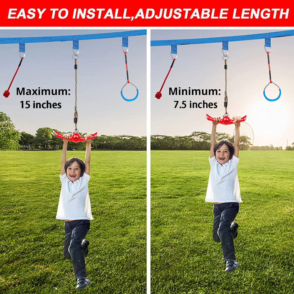 YAMIPROBI Ninja-Twister easy setup with carabiners and rope