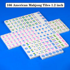 Close-up of 1.2-inch YANMEIYA Mahjong tiles highlighting durable melamine
