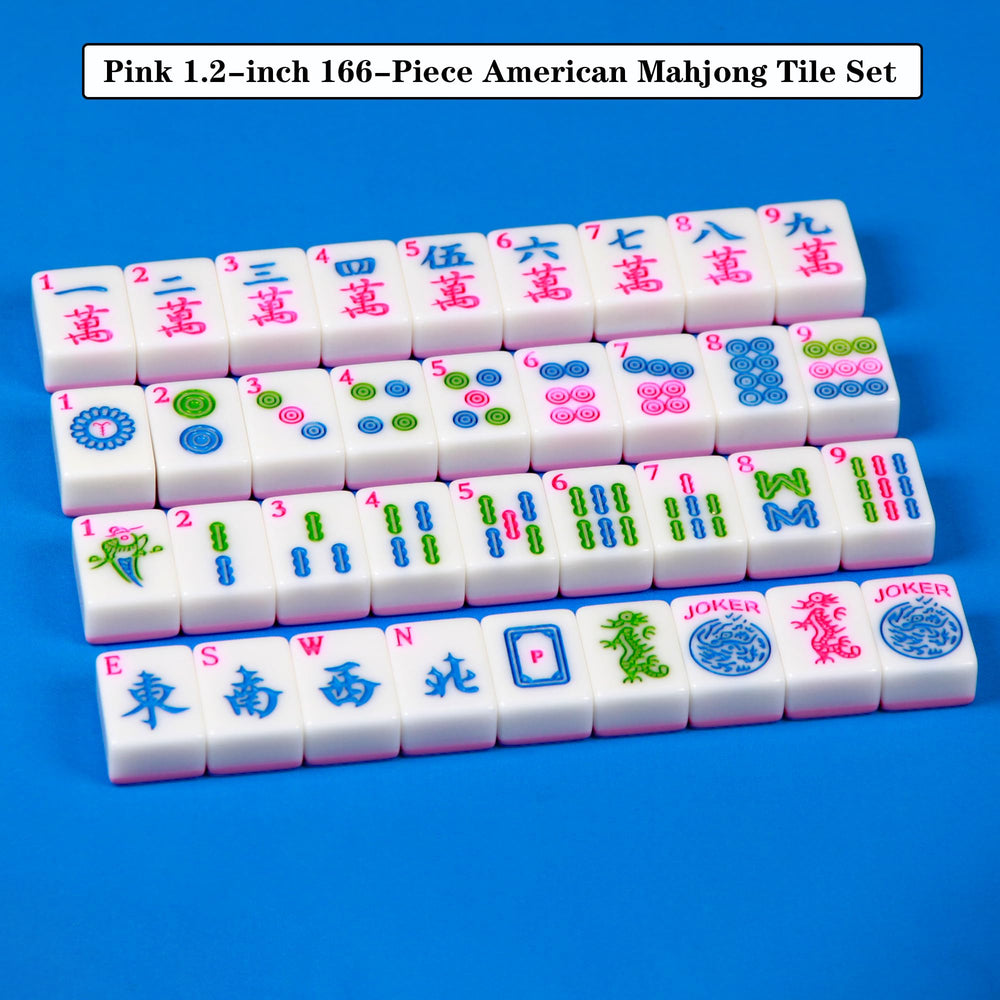YANMEIYA Pink American Mahjong set box shown ready for quick play