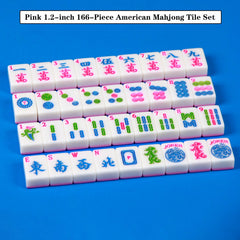 YANMEIYA Pink American Mahjong set box shown ready for quick play