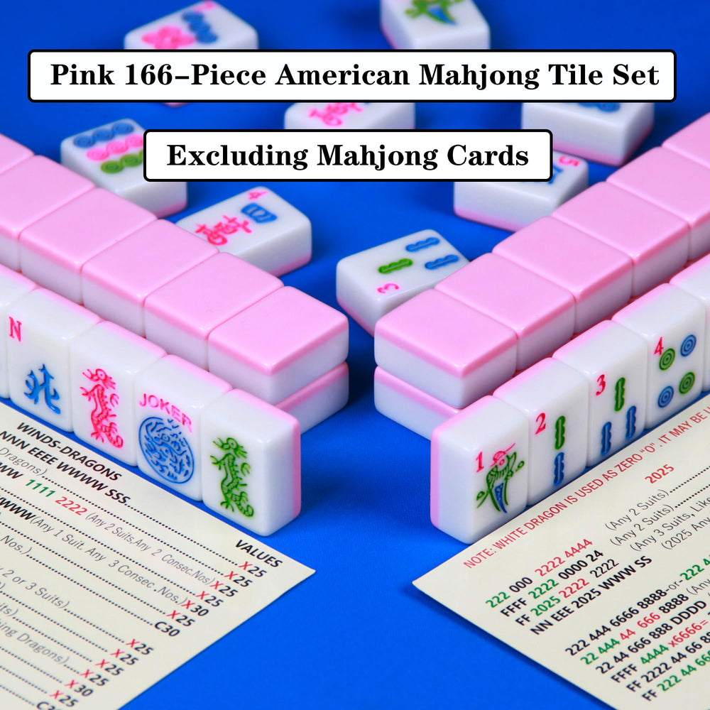 YANMEIYA 166-tile set includes dragons, winds, flowers, jokers, and blanks