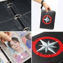 Yanmzmin Stray Photocards Binder premium PU leather with water resistance and protection.