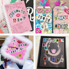 Yanroom vintage scrapbook letters designs for stylish journaling pages.